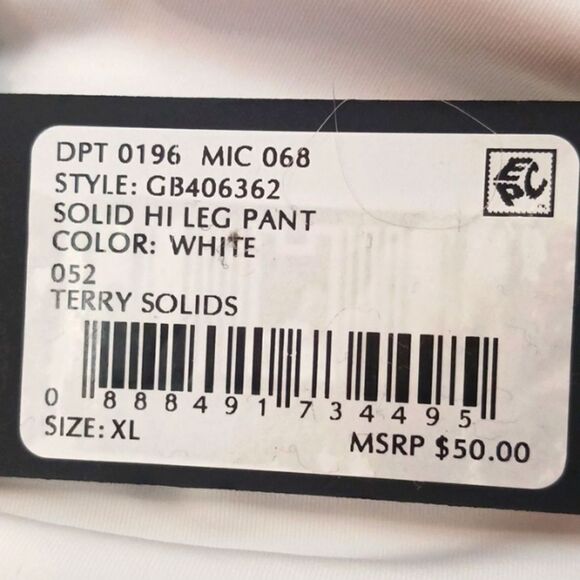 Gianni Bini women's white Terry cloth two piece swimsuit  size XL - Picture 8 of 11